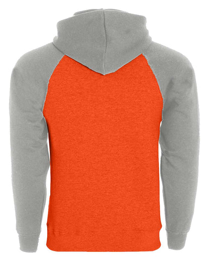 Holloway Men's Athletic Fleece Banner Hooded Sweatshirt 229179 #color_Orange/ Athletic Heather