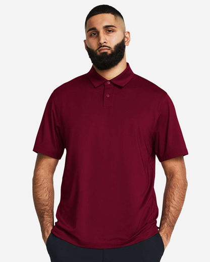 Under Armour Men's Recycled Polo 1383255 #colormdl_Cardinal/ White