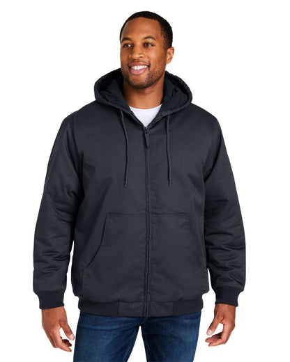 Harriton Unisex ClimaBloc® Heavyweight Hooded Full-Zip Jacket M722 #colormdl_Dark Charcoal
