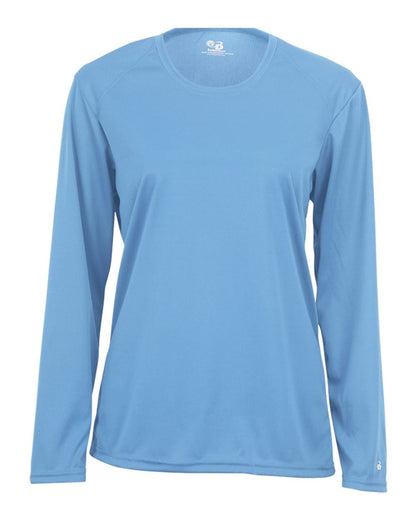 Badger Women's B-Core Long Sleeve T-Shirt 4164 #color_Columbia Blue