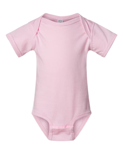 Rabbit Skins Infant Fine Jersey Bodysuit 4424 #color_Pink
