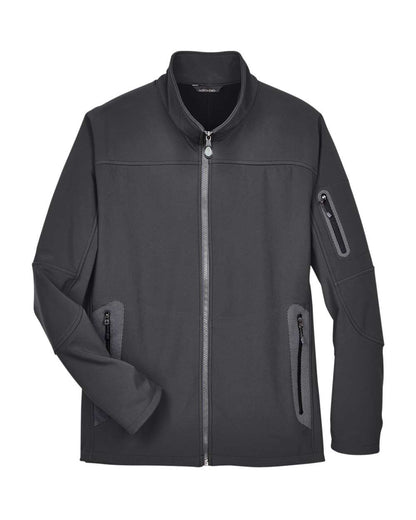 North End Men's Three Layer Fleece Bonded Shell Technical Jacket 88138 #color_Graphite