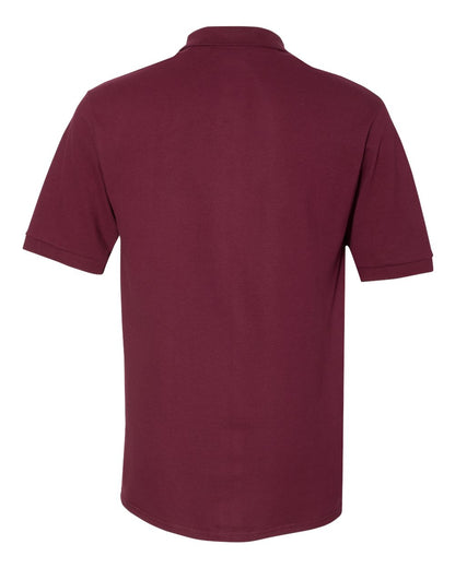 JERZEES Men's 100% Ring-Spun Cotton Piqué Polo 443M #color_Maroon