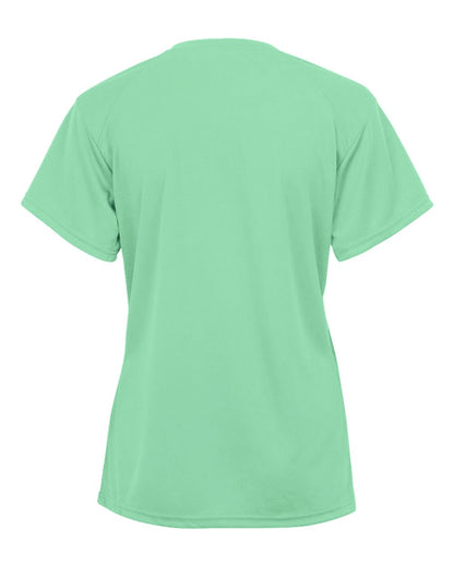 Badger Women’s Triblend Performance V-Neck Short Sleeve T-Shirt 4962 #color_Mint