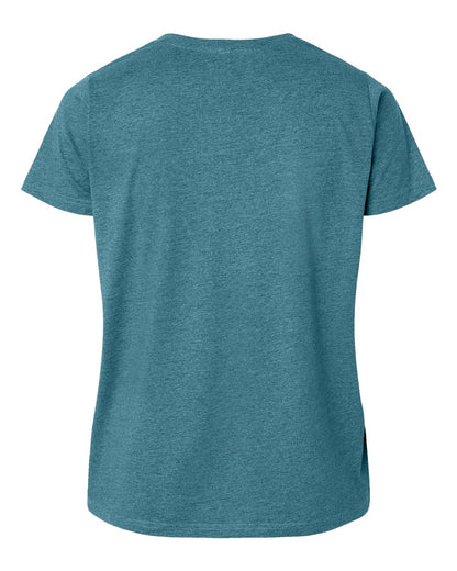 LAT Women's Curvy Collection Fine Jersey Tee 3816 #color_Surf Blackout
