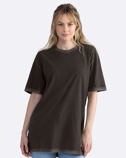 Next Level Soft Wash T-Shirt 3600SW #colormdl_Washed Graphite Black