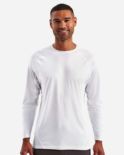 TriDri Unisex Panelled Long Sleeve Tech T-Shirt TD050 #colormdl_White