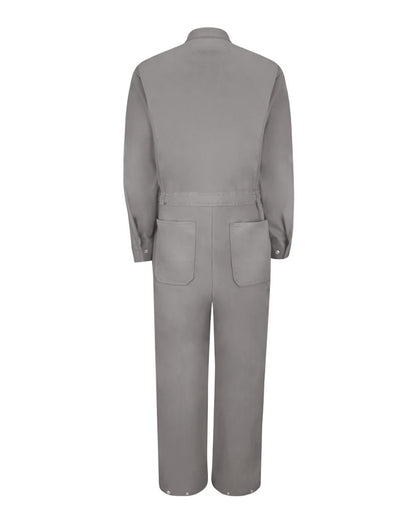 Red Kap Men's Tall Zip-Front Cotton Coverall CC18T #color_Grey