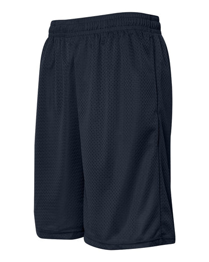 Badger Pro Mesh 9" Shorts with Pockets 7219 #color_Navy