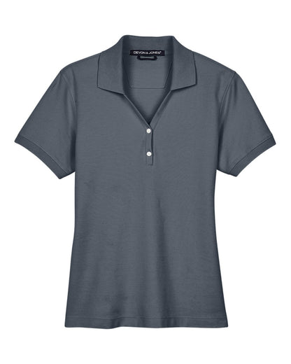Devon & Jones Women's Pima Piqué Polo D100W #color_Graphite