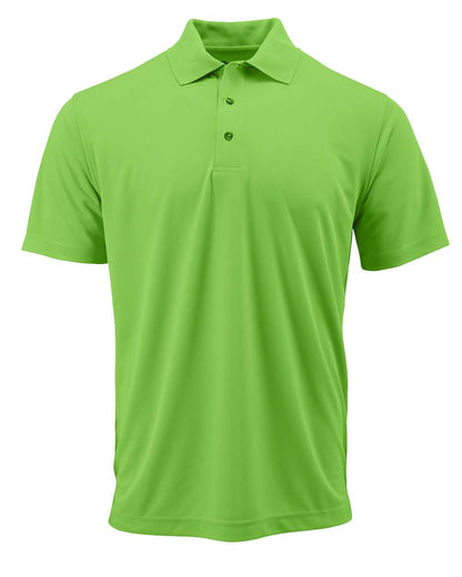 Paragon Men's Saratoga Performance Mini Mesh Polo 100 #color_Neon Lime