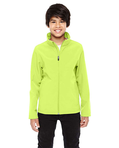 Team 365 Youth Leader Soft Shell Jacket TT80Y #colormdl_Safety Yellow