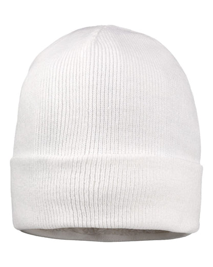 Sportsman 12" Sherpa Lined Cuffed Beanie SP12SL #color_White