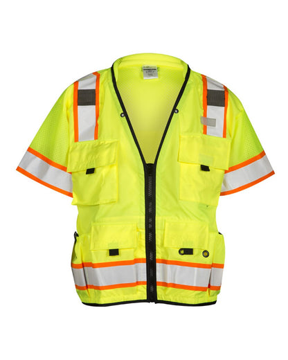 Kishigo Unisex Professional Surveyors Vest S5010-5011 #color_Lime