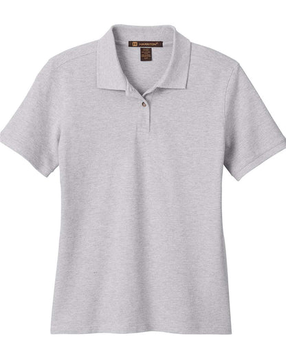 Harriton Women's Cotton Polo M200W #color_Grey Heather