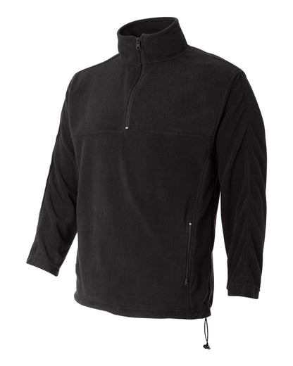 Sierra Pacific Men's Microfleece Quarter-Zip Pullover 3351 #color_Onyx Black