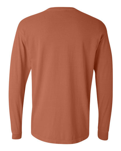 Comfort Colors Unisex Garment-Dyed Heavyweight Long Sleeve T-Shirt 6014 #color_Yam