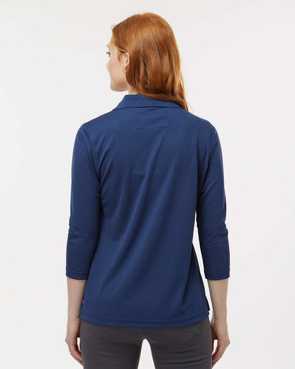 Paragon Women's Lady Palm Three-Quarter Sleeve Polo 120 #colormdl_Navy