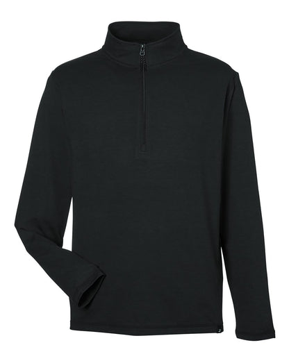 Glyder Men's Fairway Marbled Jersey Quarter-Zip Pullover MDP1772 #color_Black Marble