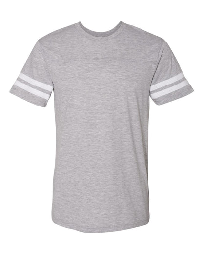LAT Men's Football Fine Jersey Tee 6937 #color_Vintage Heather/ White