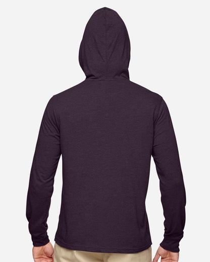 econscious Unisex Eco Jersey Pullover Hooded Long Sleeve T-Shirt EC1085 #colormdl_Eggplant