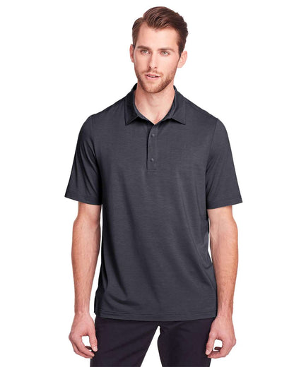 North End Men's JAQ Snap-Up Stretch Performance Polo NE100 #colormdl_Carbon