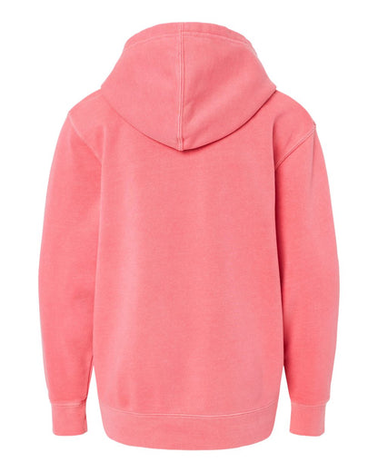 Independent Trading Co. Youth Midweight Pigment-Dyed Hooded Sweatshirt PRM1500Y #color_Pigment Pink