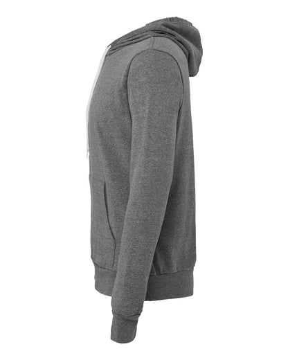 BELLA + CANVAS Unisex Sponge Fleece Hoodie Sweatshirt 3719 #color_Deep Heather