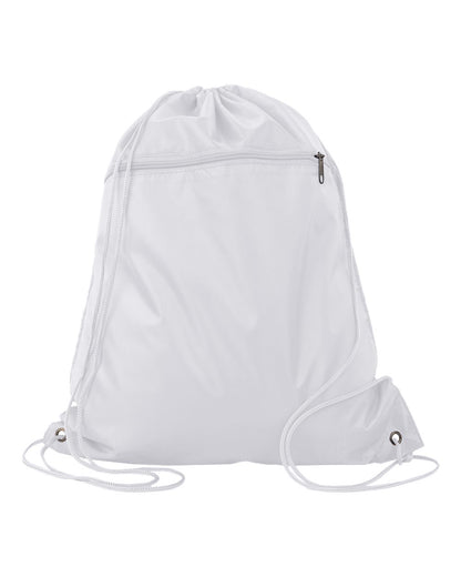 Q-Tees Polyester Cinchpack Q135200 #color_White