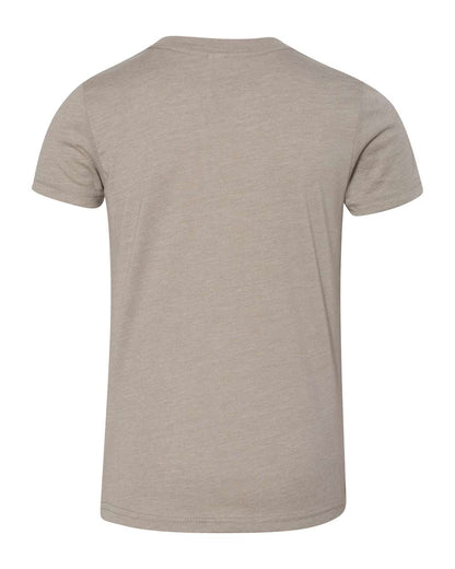 BELLA + CANVAS Youth CVC Jersey Tee 3001YCVC #color_Heather Stone