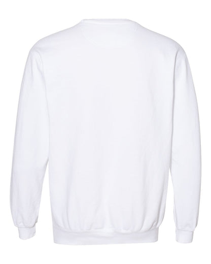Comfort Colors Unisex Garment-Dyed Crewneck Sweatshirt 1566 #color_White