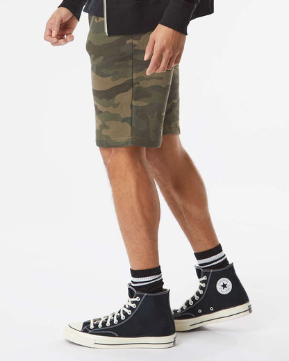 Independent Trading Co. Men's Midweight Fleece Shorts IND20SRT #colormdl_Forest Camo