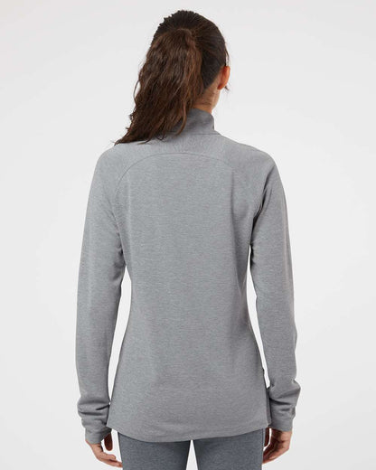 Adidas Women's Lightweight Quarter-Zip Pullover A281 #colormdl_Grey Three Heather/ Carbon