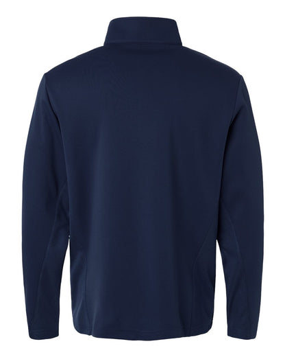 Team 365 Unisex Squad Cadet Quarter-Zip Tech Fleece Pullover TT401 #color_Sport Dark Navy