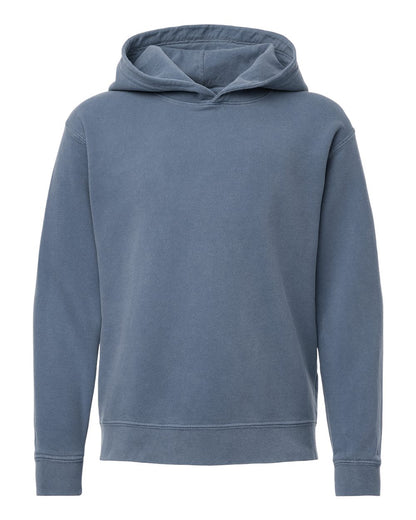 Comfort Colors Youth Garment-Dyed Lightweight Fleece Hooded Sweatshirt 1467Y #color_Blue Jean