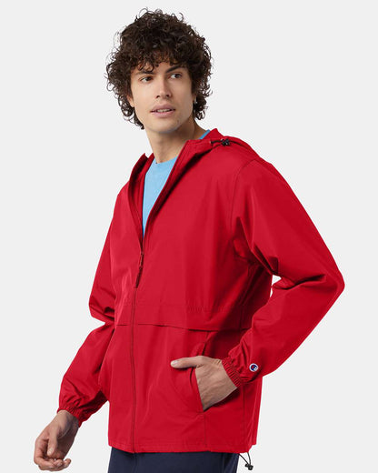 Champion Unisex Full-Zip Anorak Jacket CO125 #colormdl_Scarlet