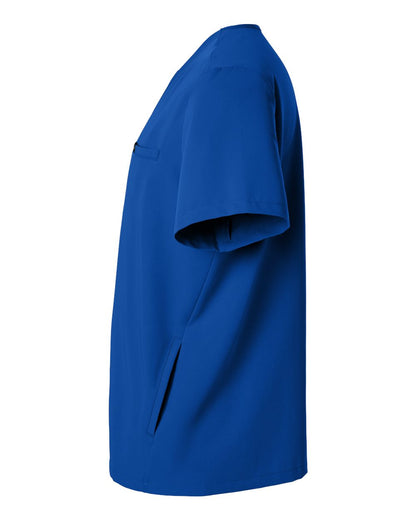 Jaanuu Men's Platt 3-Pocket Scrub V-Neck Top M10002 #color_Royal Blue