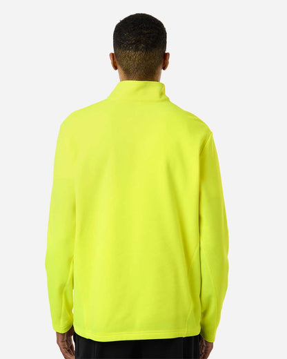 Team 365 Unisex Squad Cadet Quarter-Zip Tech Fleece Pullover TT401 #colormdl_Safety Yellow