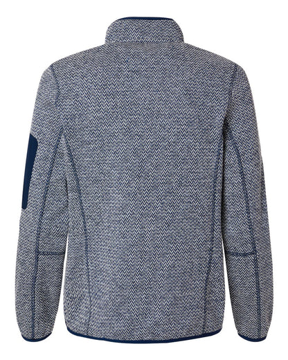 North End Women's Jasper Full-Zip Fleece Jacket NE730W #color_Classic Navy/ White