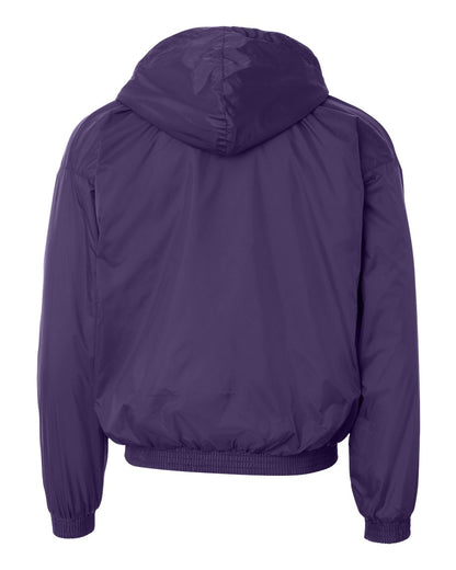 Augusta Sportswear Fleece Lined Hooded Jacket 3280 #color_Purple