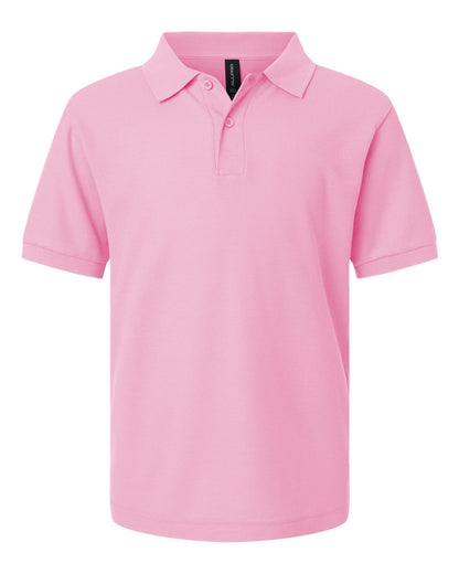 AllPro Youth Pique Polo 62800Y #color_Light Pink