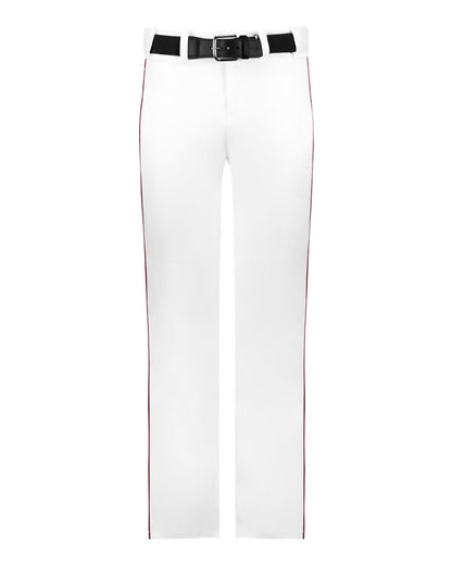 Alleson Athletic Youth Baseball Pants With Braid 605WLBY #color_White/ Maroon