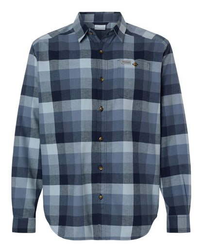 Columbia Men's Cornell Woods™ Flannel Shirt 161795 #color_Collegiate Navy Multi Buffalo Check