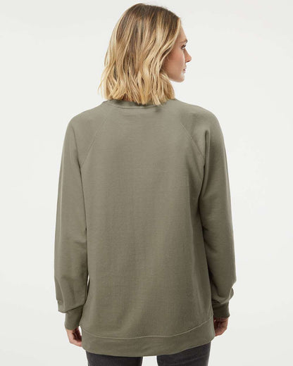 Independent Trading Co. Unisex Icon Lightweight Loopback Terry Crewneck Sweatshirt SS1000C #colormdl_Olive