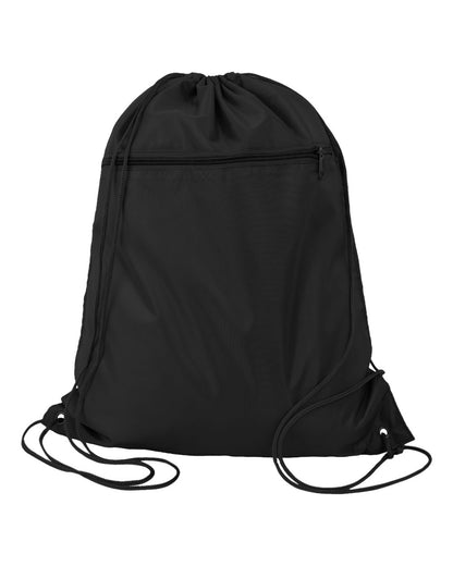 Q-Tees Polyester Cinchpack Q135200 #color_Black