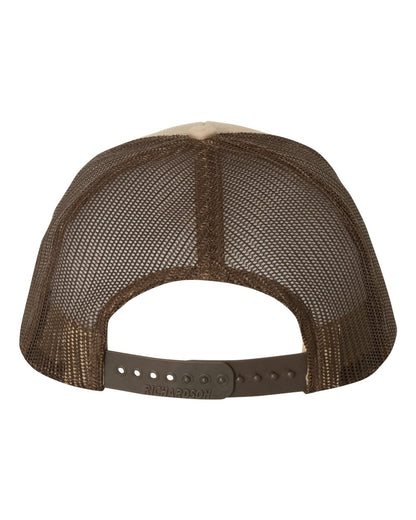 Richardson Snapback Trucker Cap 112 #color_Khaki/ Coffee