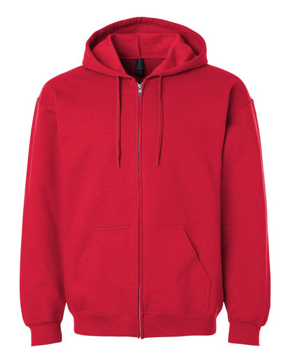 Gildan Unisex Softstyle® Full-Zip Hooded Sweatshirt SF600 #color_Red