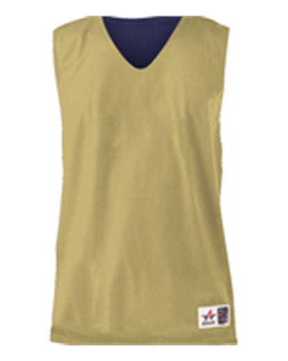 Alleson Athletic Reversible Mesh Tank 560R #color_Vegas Gold/ Navy