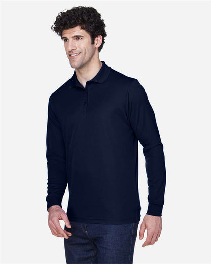 CORE365 Men's Pinnacle Performance Long Sleeve Piqué Polo 88192 #colormdl_Classic Navy