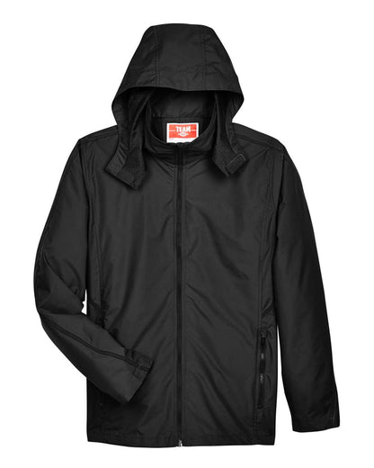 Team 365 Unisex Conquest Jacket with Mesh Lining TT70 #color_Black